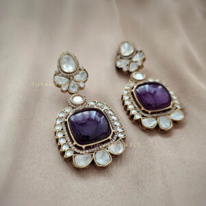 Ambar semi-precious stone Earings