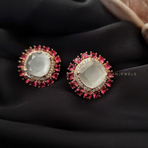 Alyse semi-precious stone studs