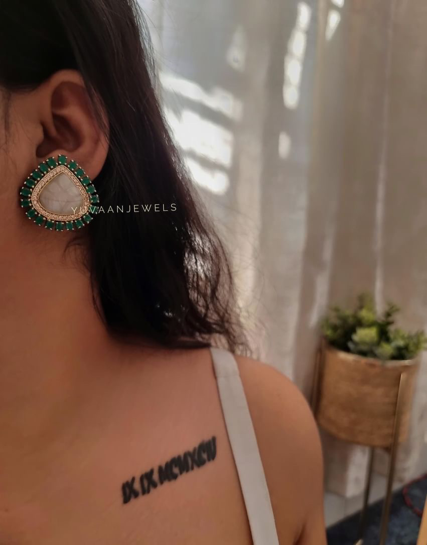 Amanda semi precious stone studs - Image 3