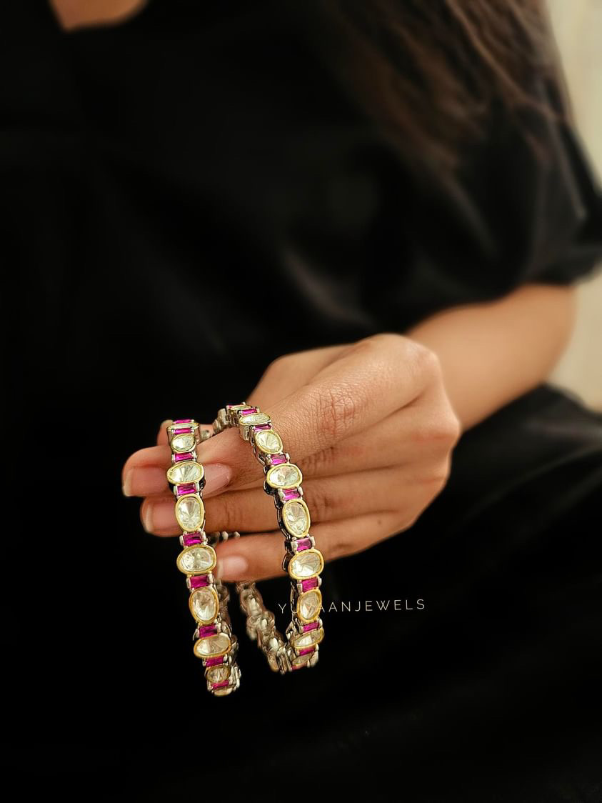 Agrima Polki bangles