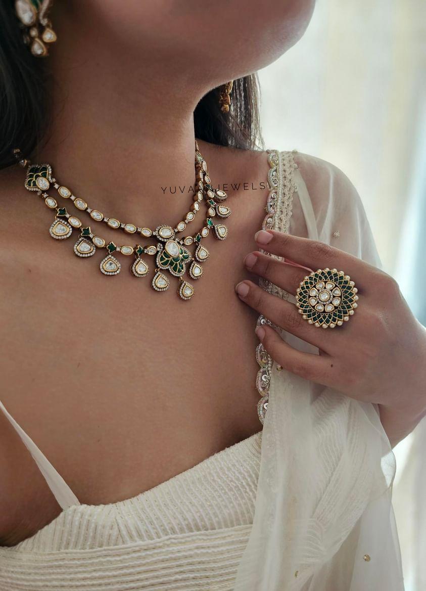 Ambika polki necklace - Image 4