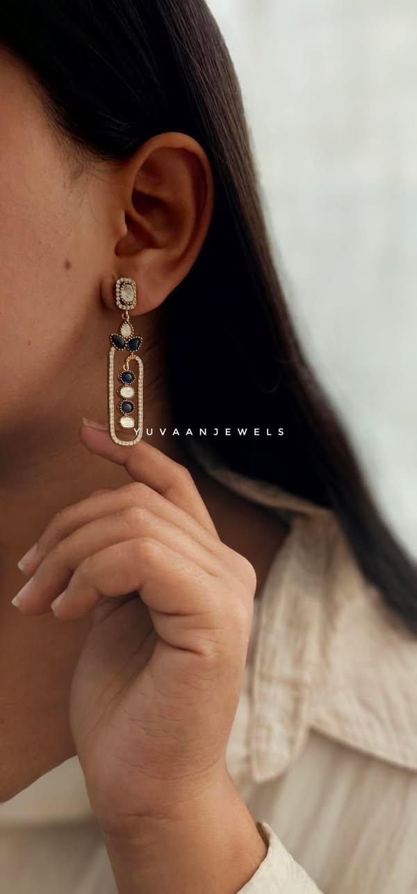 Adaia semi-precious stone earrings - Image 4