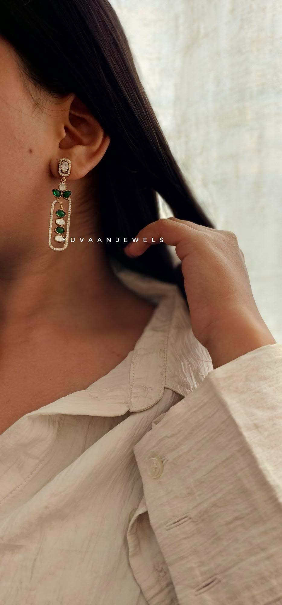 Adaia semi-precious stone earrings - Image 5