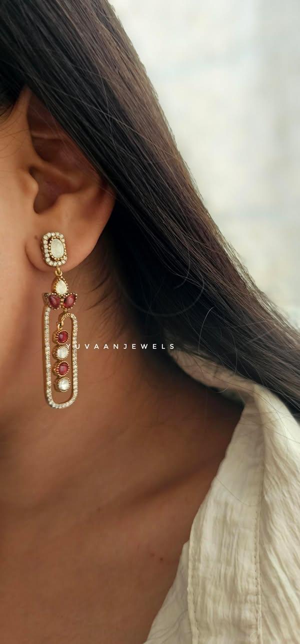 Adaia semi-precious stone earrings - Image 3