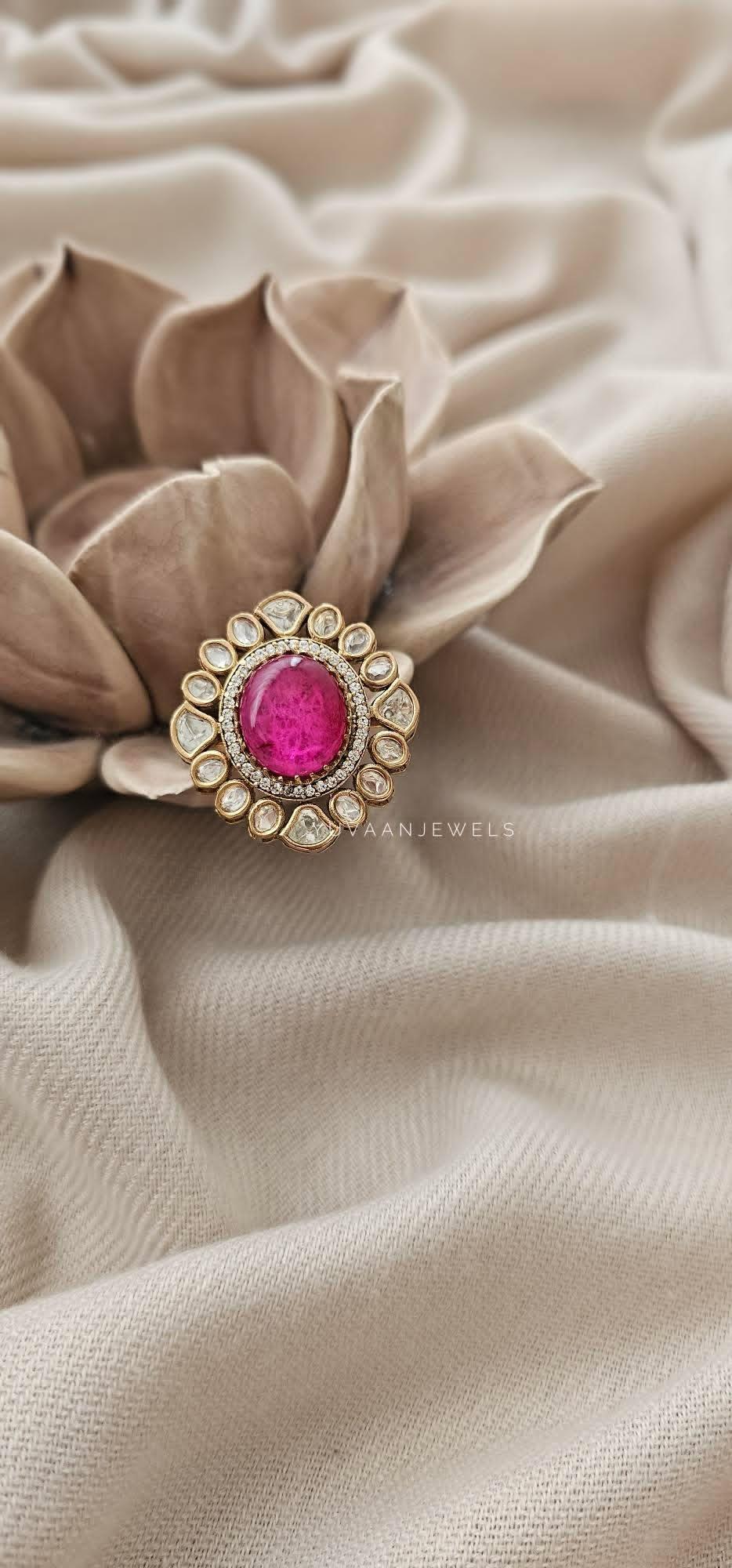 Ahir Quartz adjustable ring