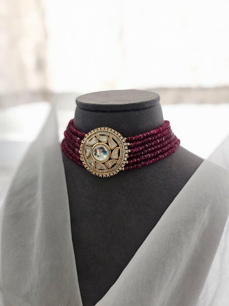 Alfaaz polki and pearl choker