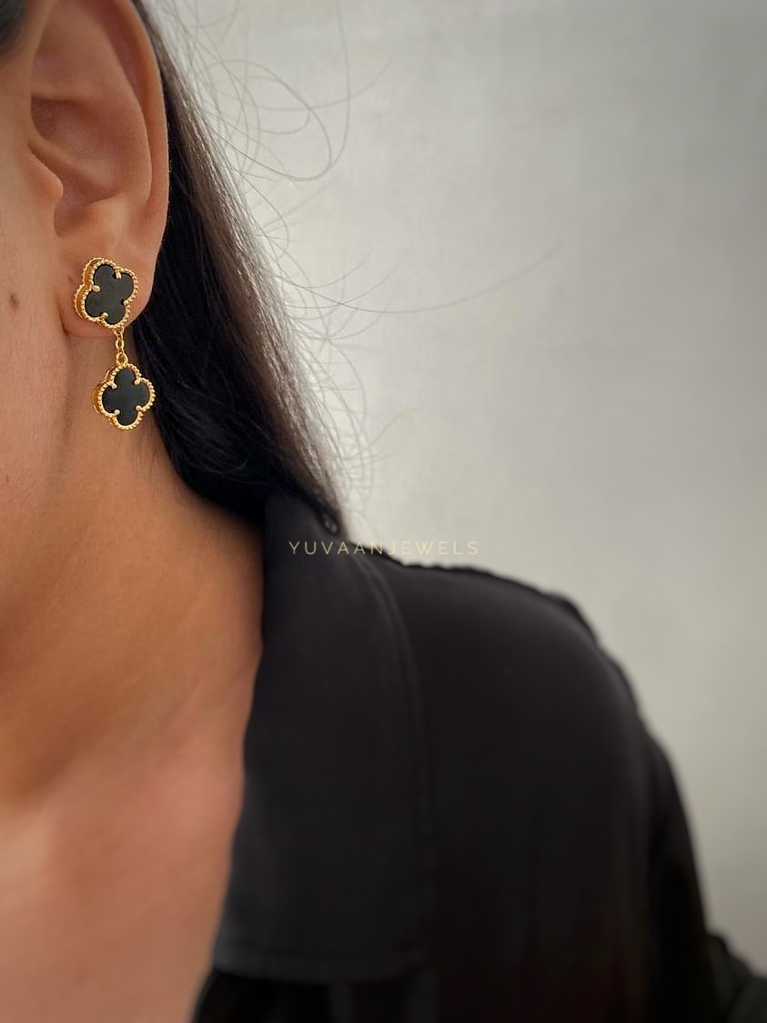 Orchid hanging earrings - Image 5