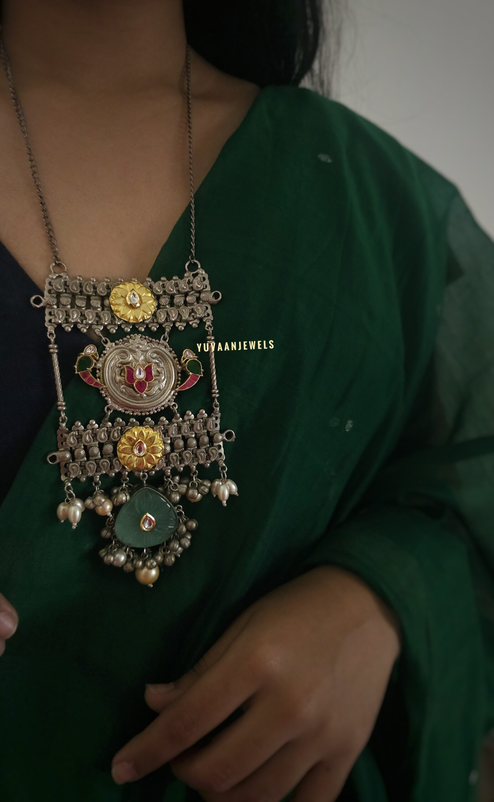 Hurba handcrafted silver necklace