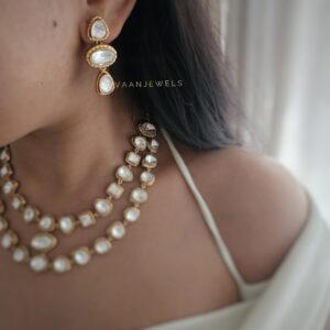 Jharna polki necklace