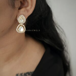Malti polki drop earings