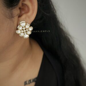 Mahajbeen polki studs