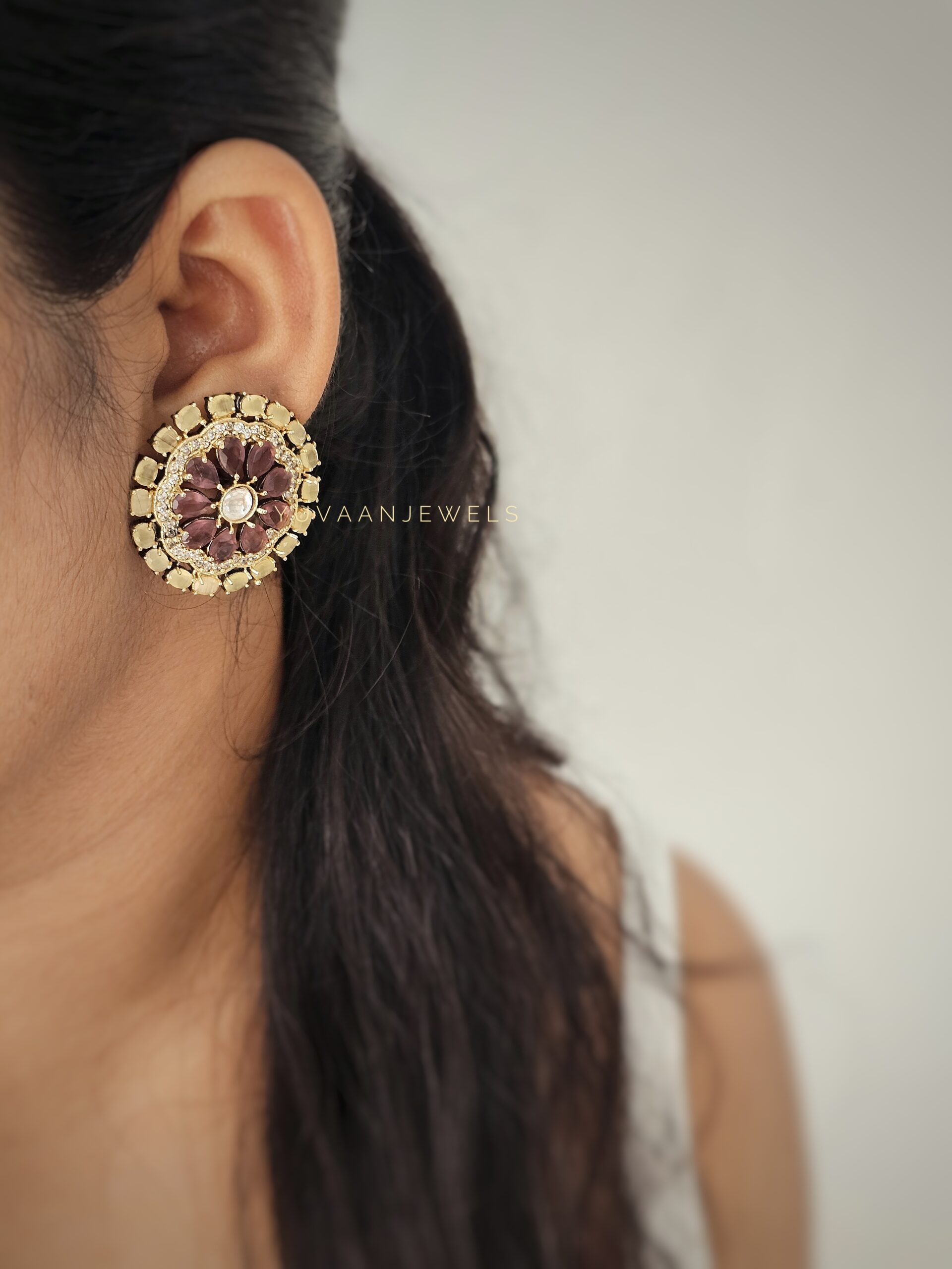 Muskaan semi precious studs