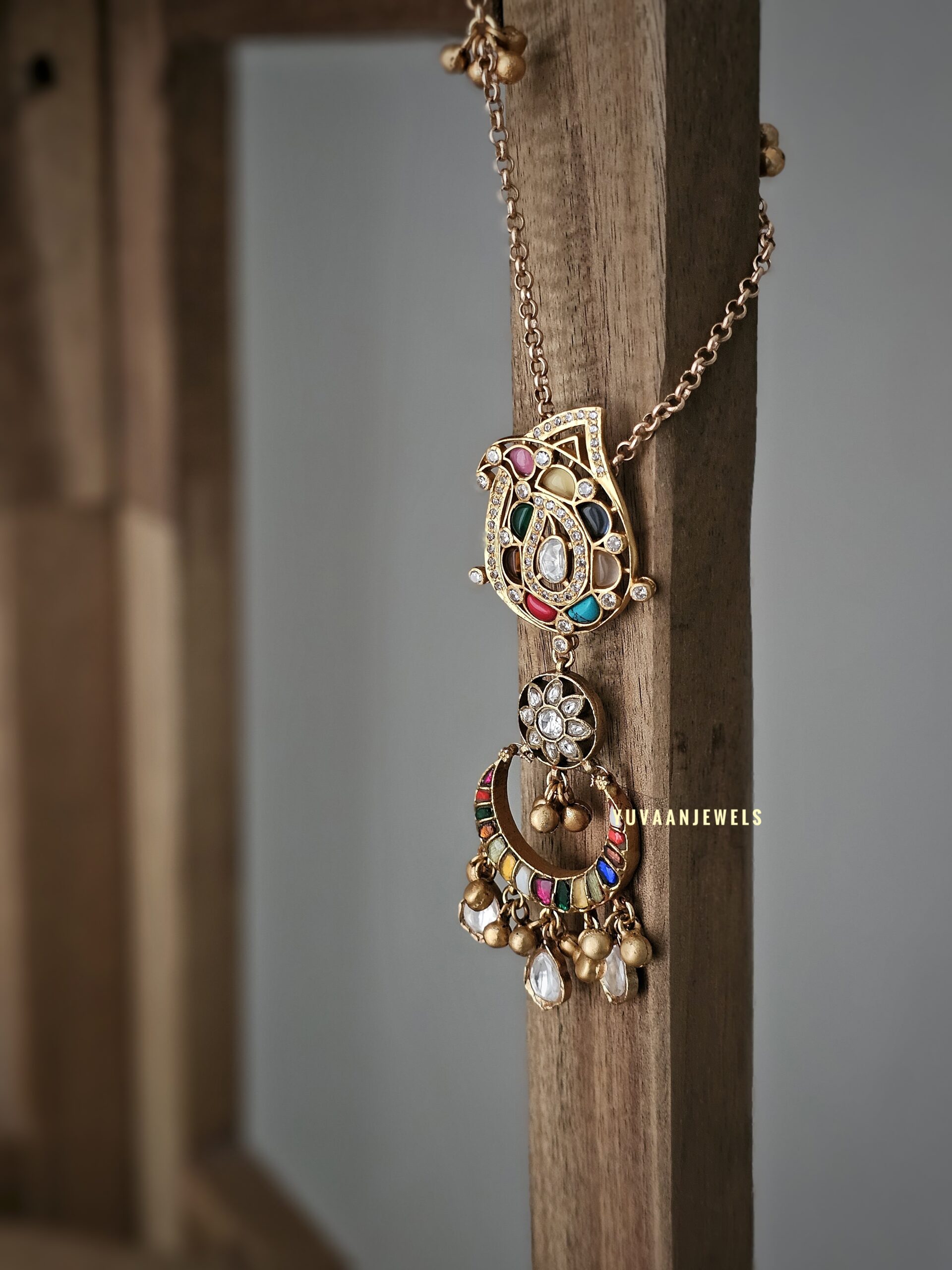 Pashmina Long polki necklace - Image 3