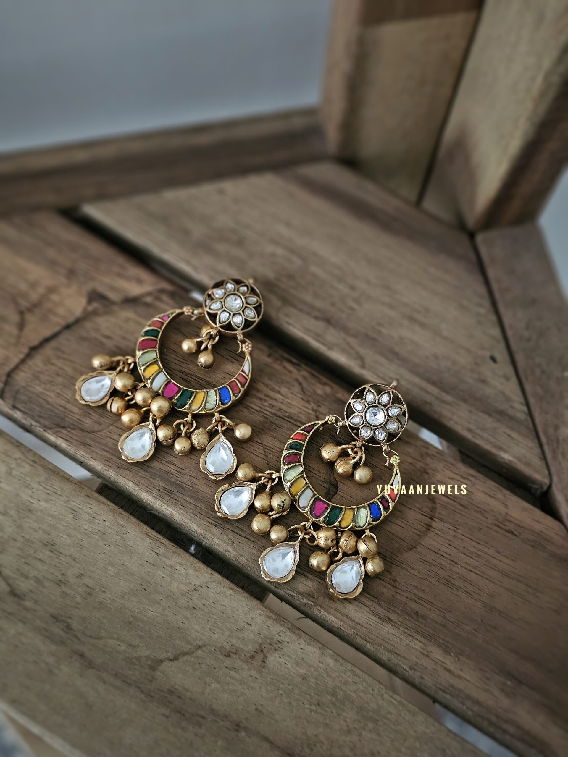 Pashmina Long polki necklace - Image 7