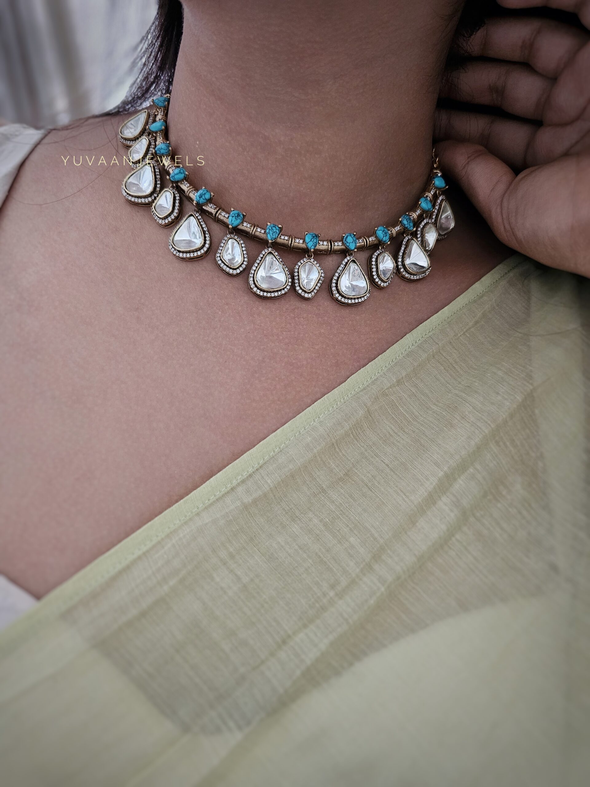 Layka polki necklace