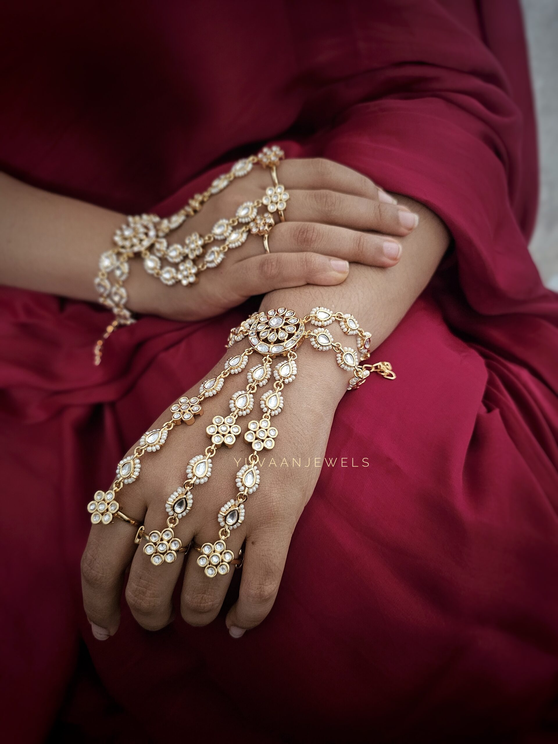 Malti bridal polki hathpaan
