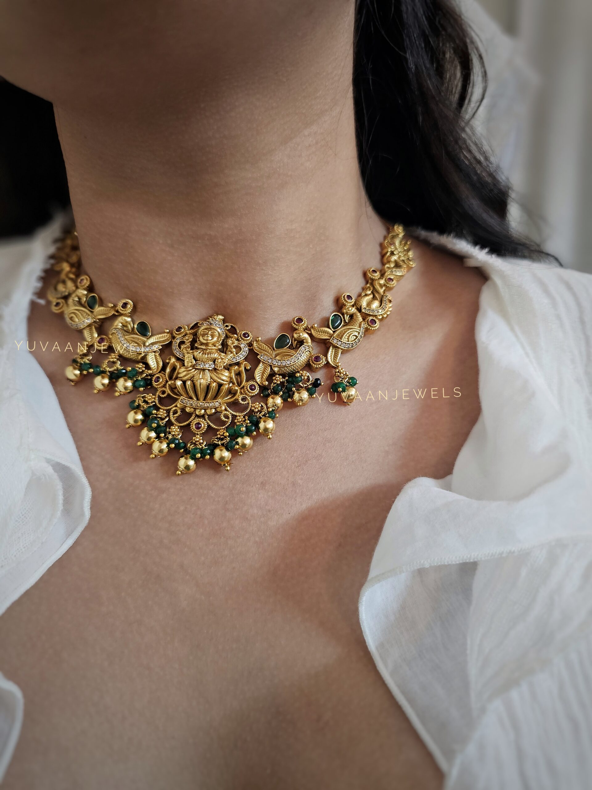 Vibha Handcrafted temple necklace