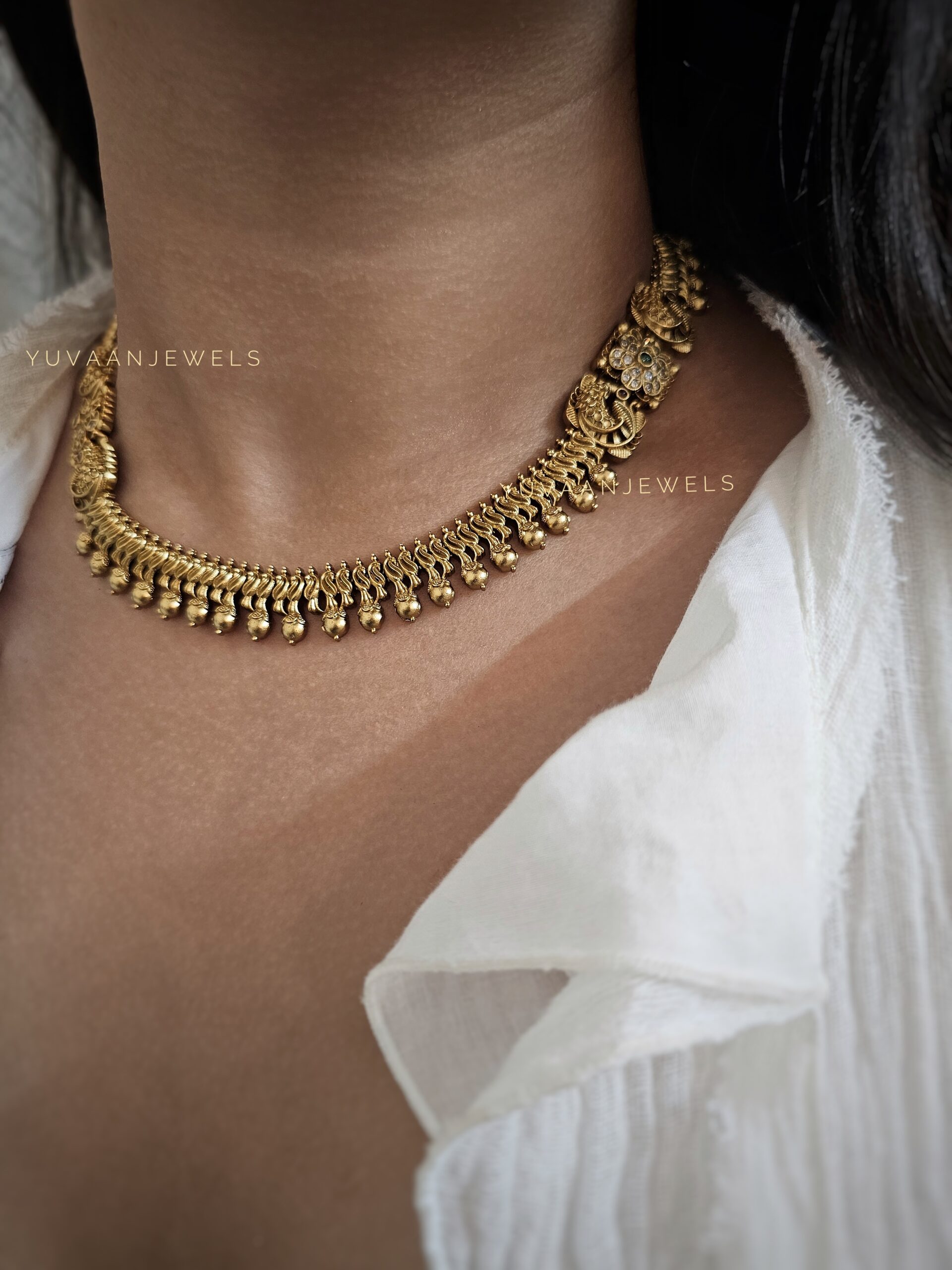 Prabha Handcrafted temple necklace