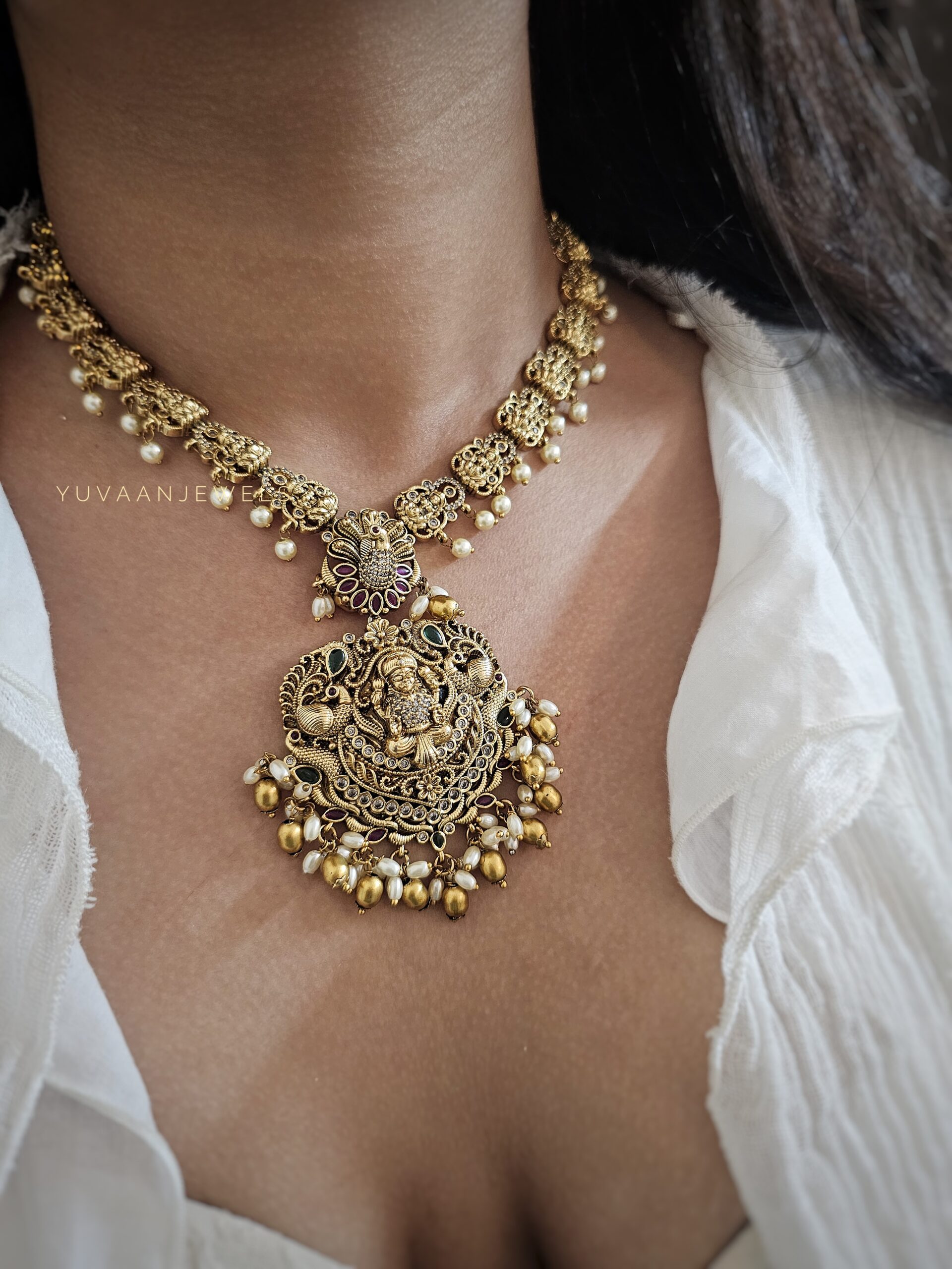 Devyani Handcrafted temple necklace