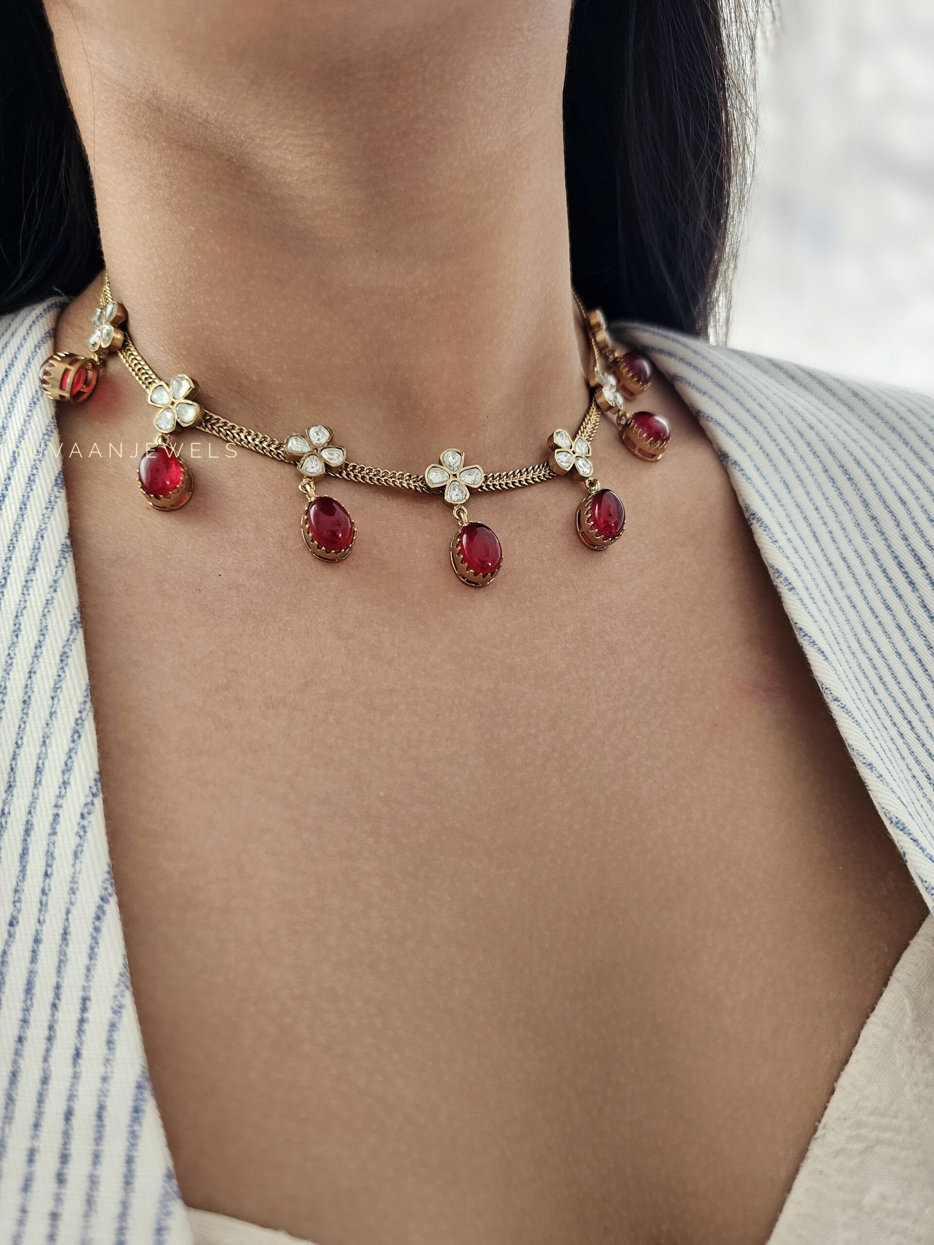 Shrushti Delicate Quartz Necklace - Image 7