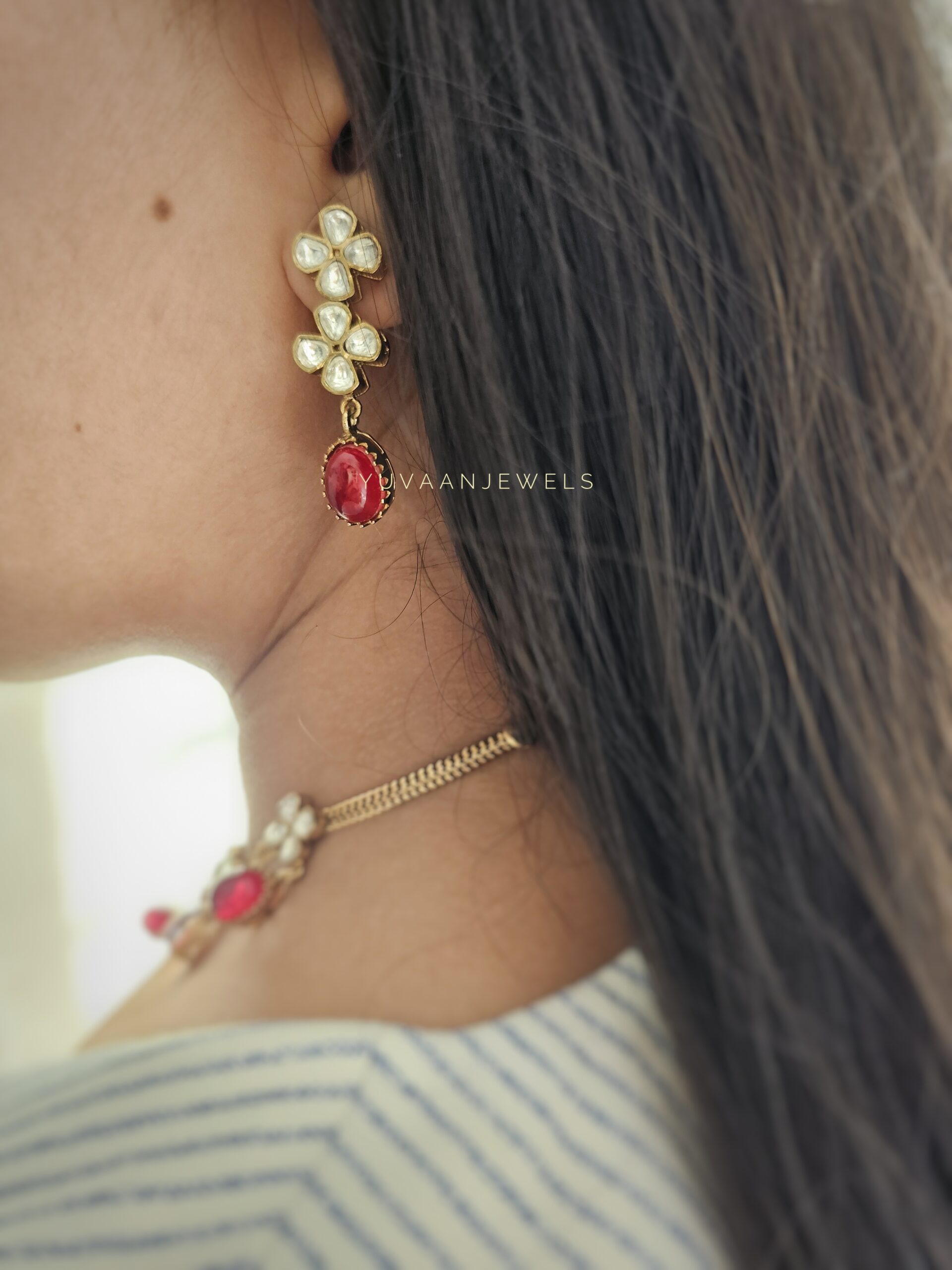 Shrushti Delicate Quartz Necklace - Image 8