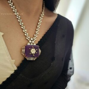 Shifa Quartz and Polki necklace