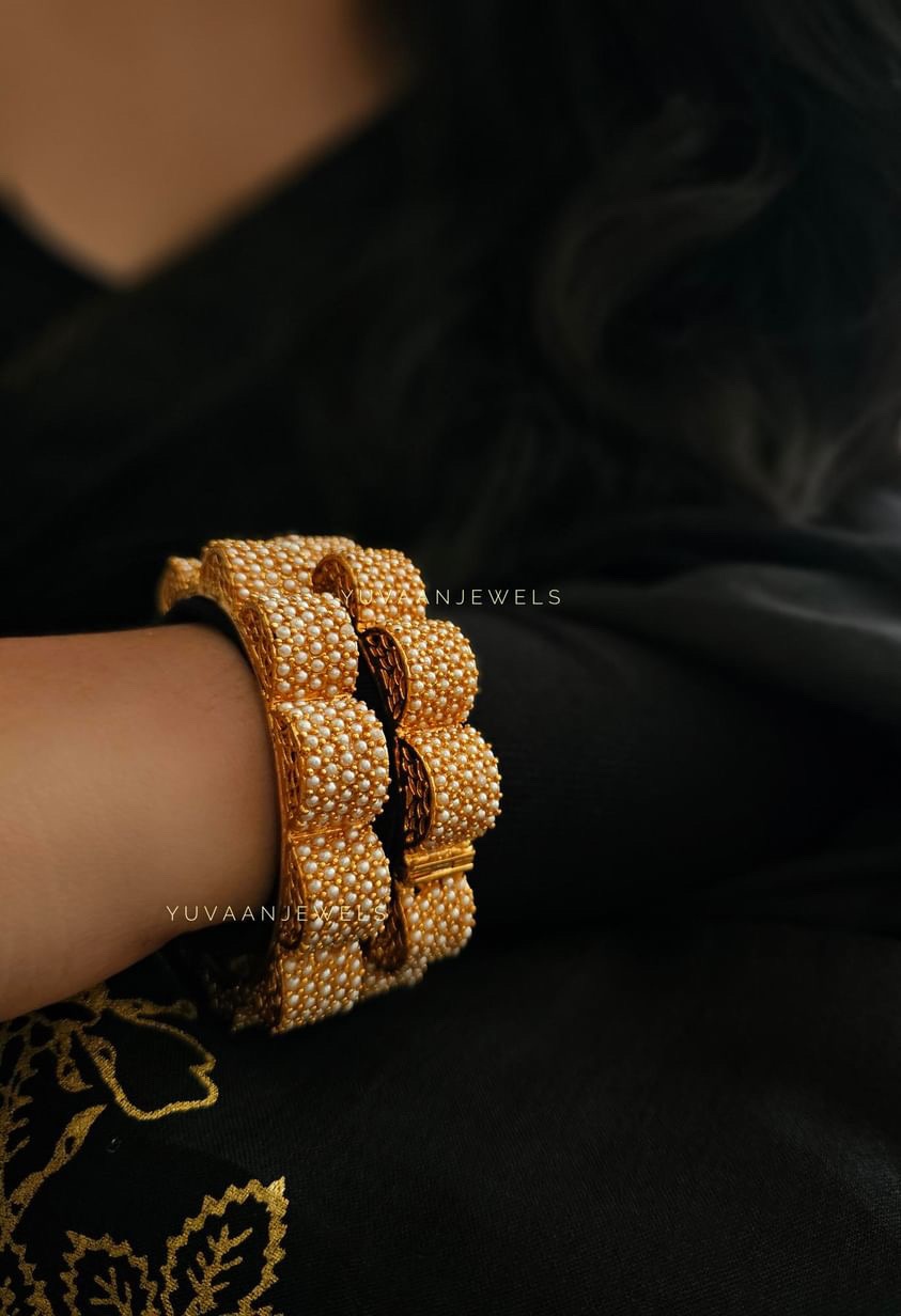 Phool pearl bangles - Image 4
