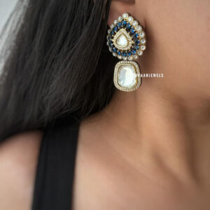 Niharika polki drop earrings