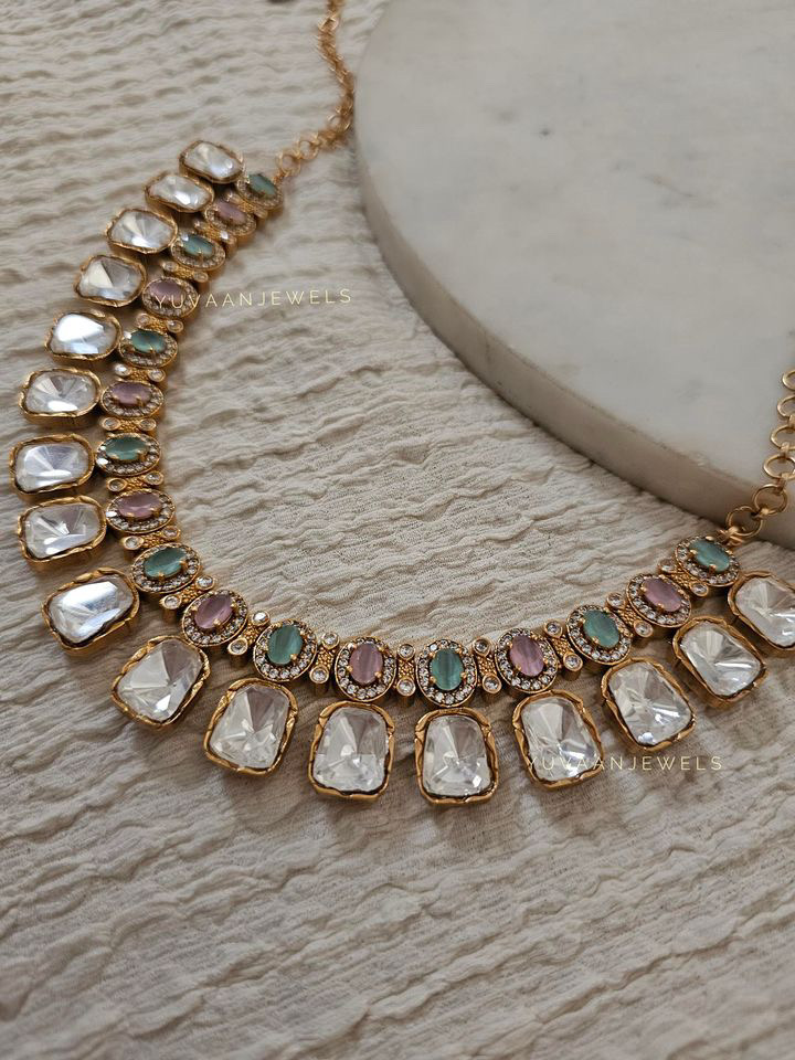 Sitar Polki Necklace - Image 3