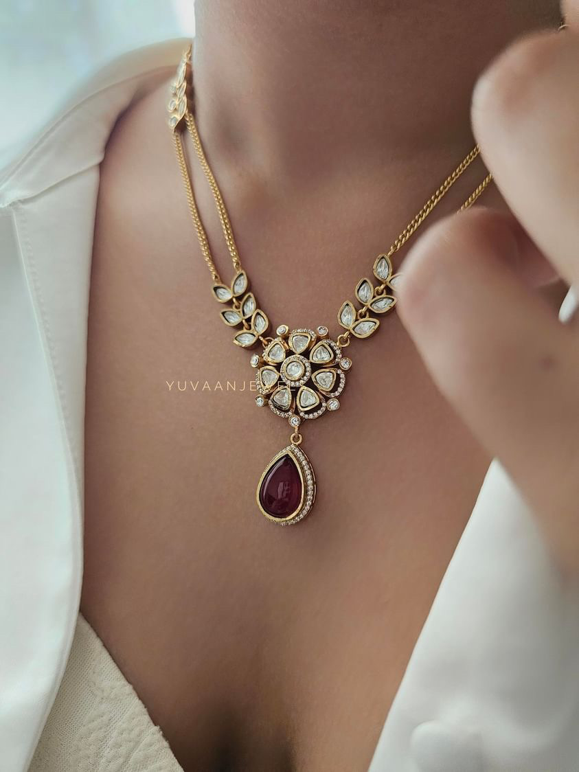 Naira Polki Necklace - Image 2