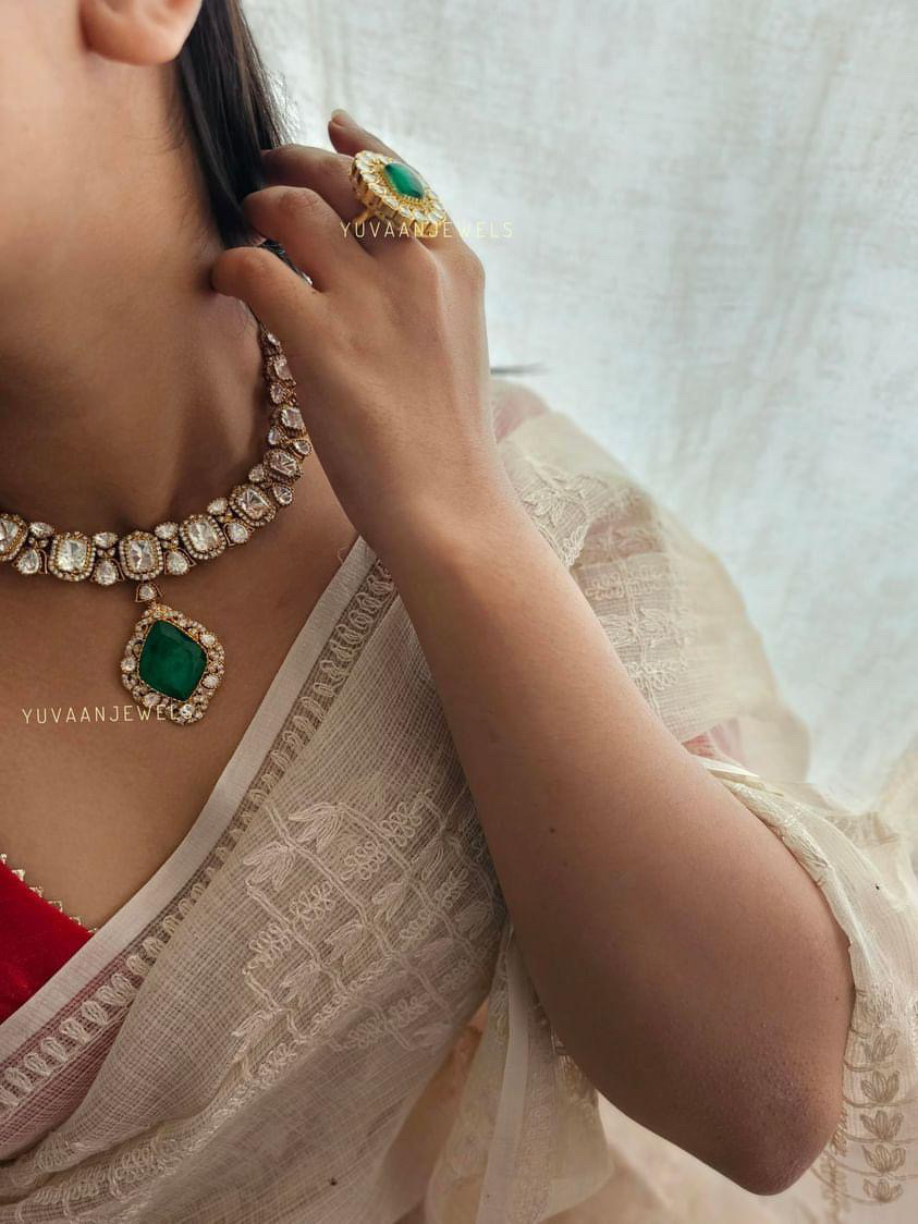 Panna polki necklace - Image 5