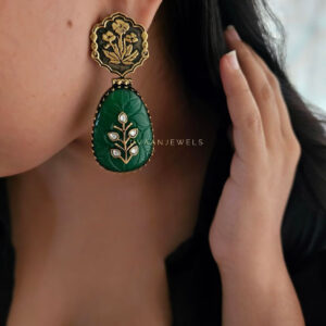 Rupal raw stone earrings