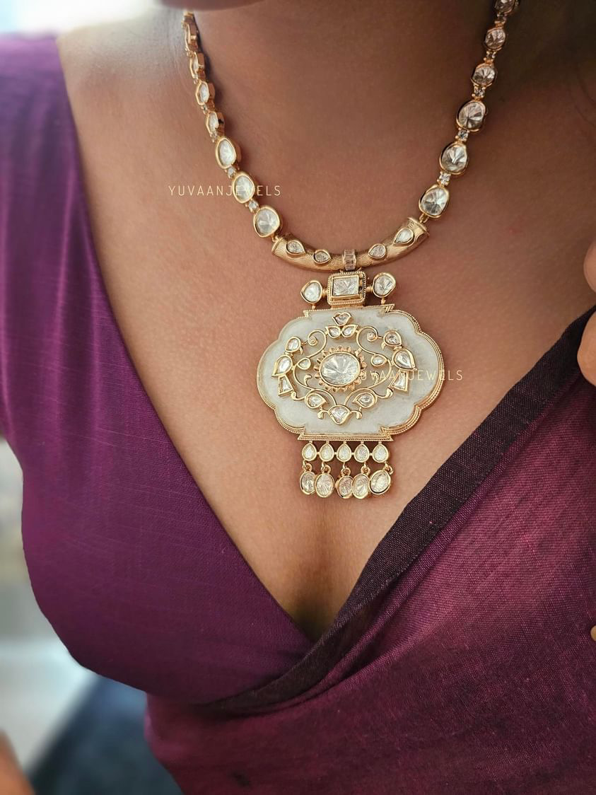 Mogra Polki Necklace - Image 10