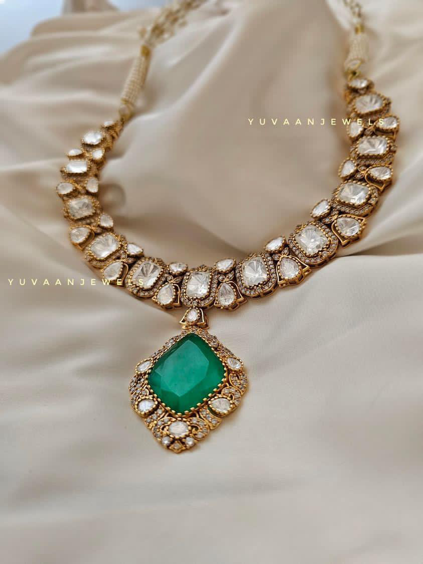 Panna polki necklace - Image 6
