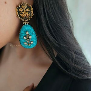 Rupal raw stone earrings