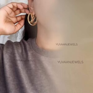 LOVE Gold plated hoops