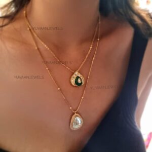 Rattan Polki Necklace