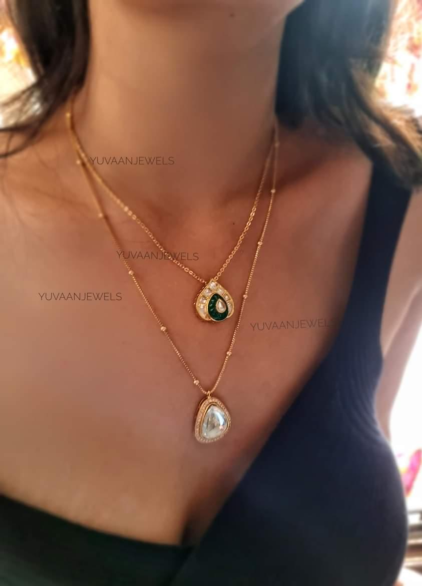 Rattan Polki Necklace