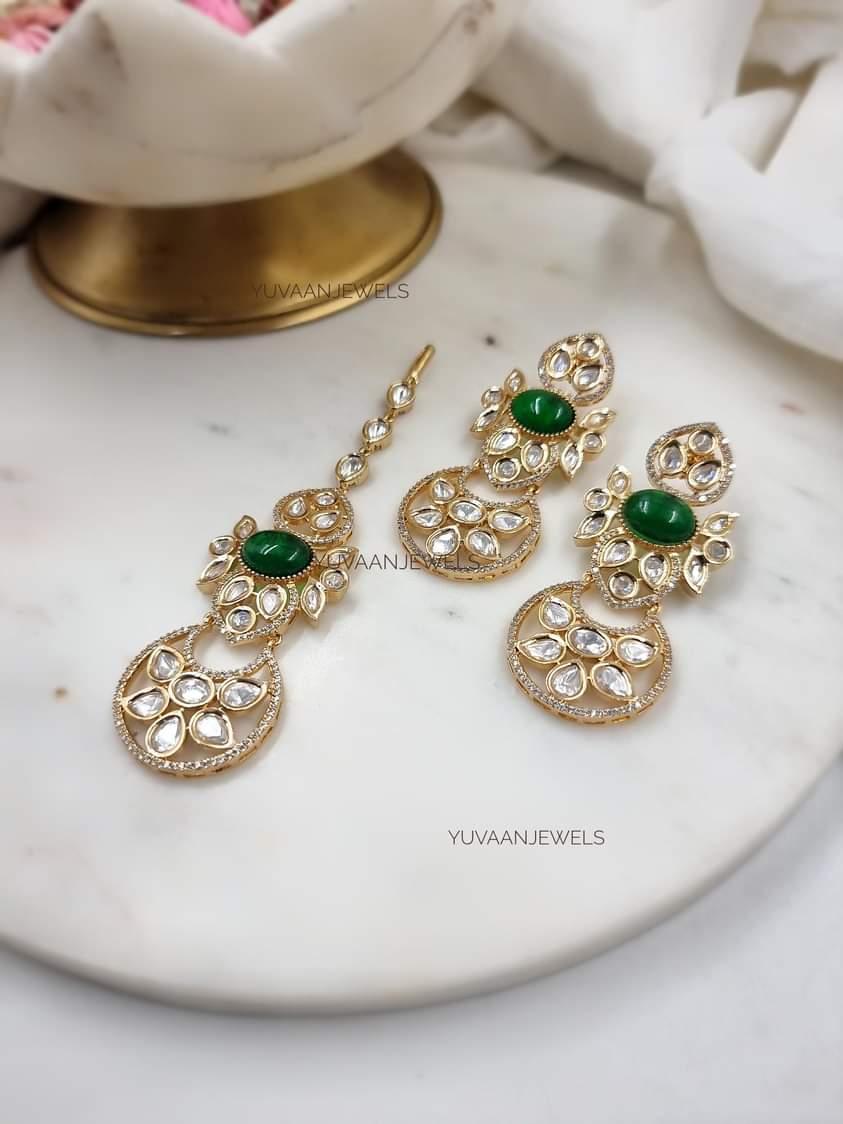 Malar Moonsanite polki choker - Image 4