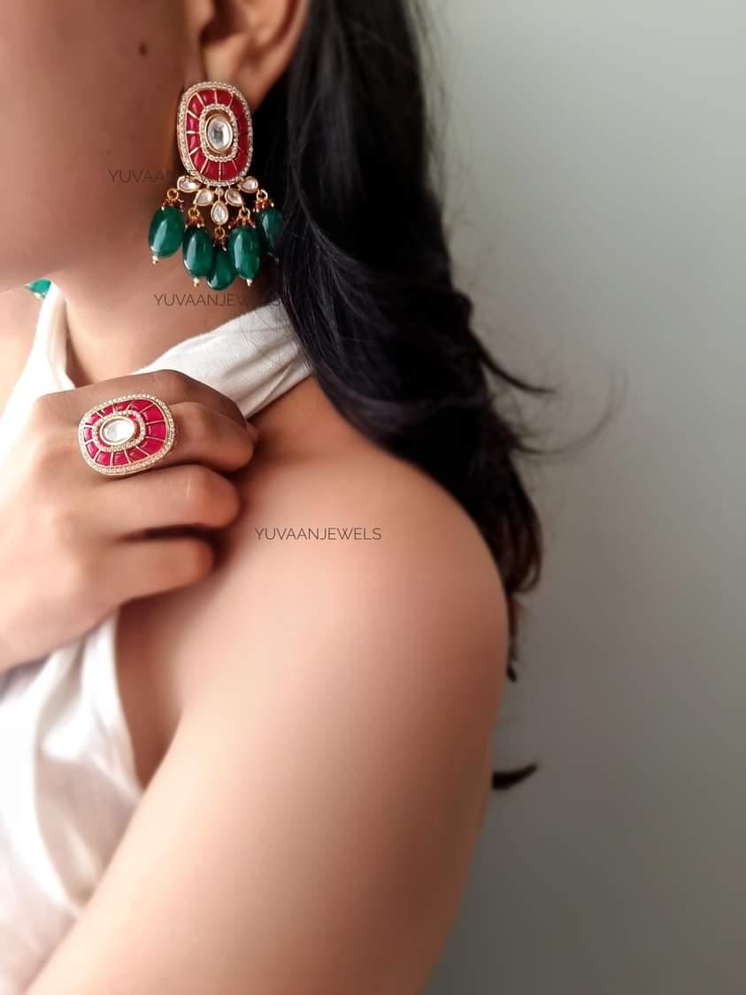 ISPITA POLKI DROPS RING