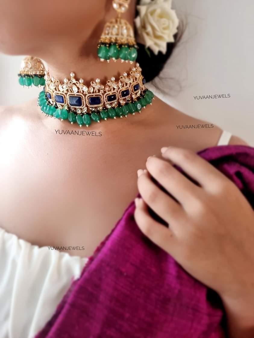 Madhumita Zari choker