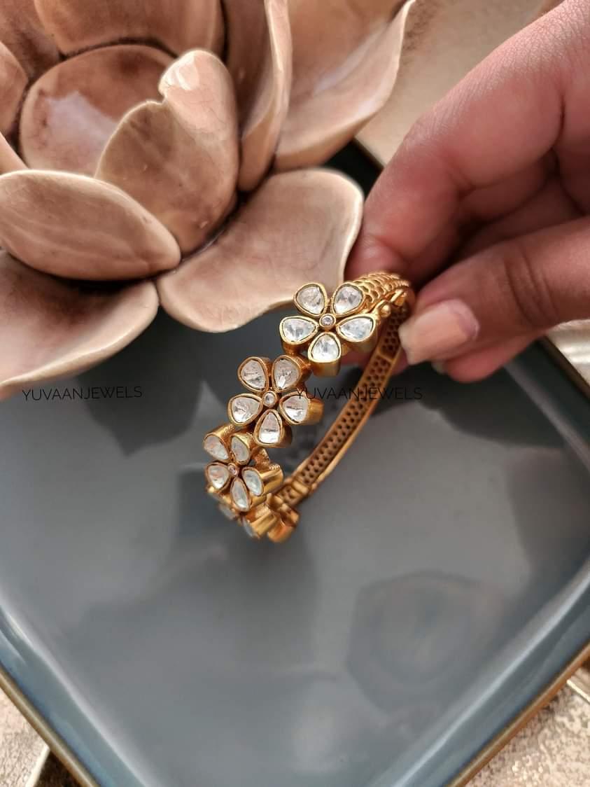 Surmai Openable polki bangle - Image 3