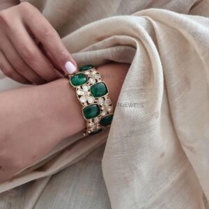 Qui quartz and Polki Bangle