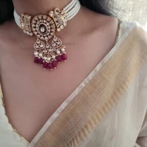 Dilbaroo Polki choker
