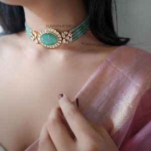 Nigaah Handcarved Pearl Choker