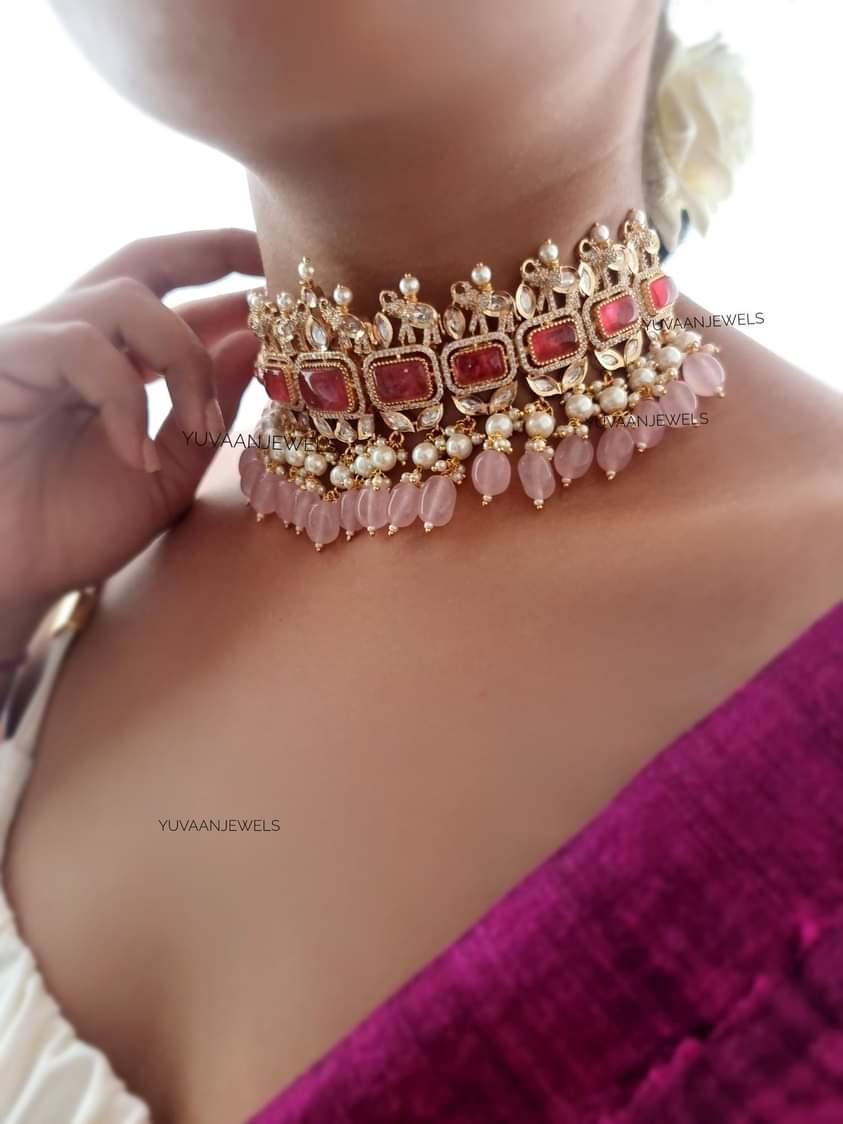 Madhumita Zari choker
