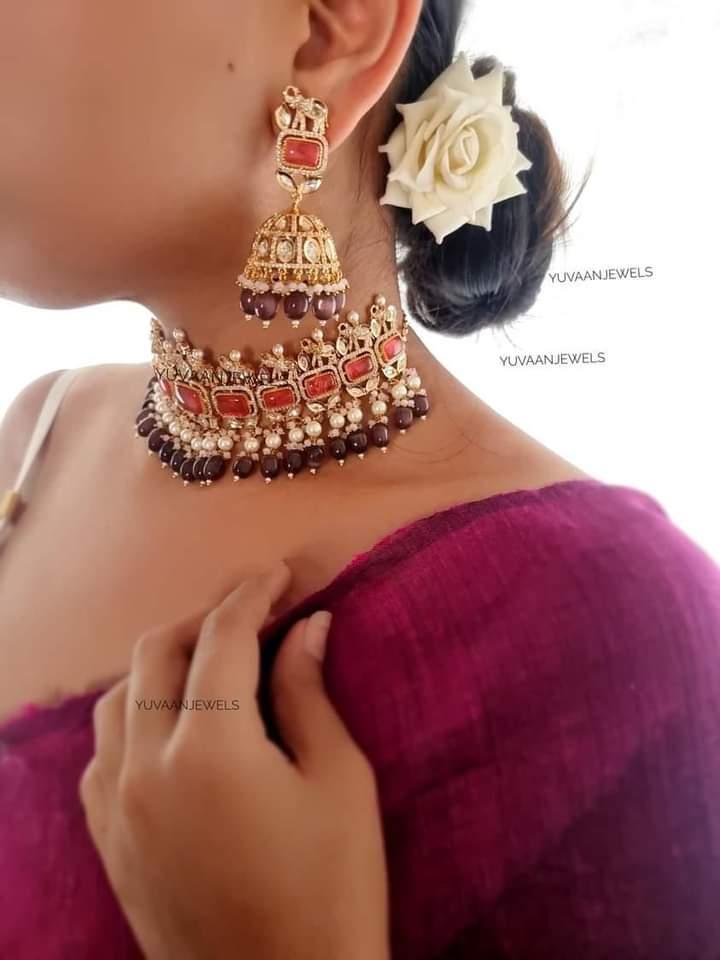 Madhumita Zari choker