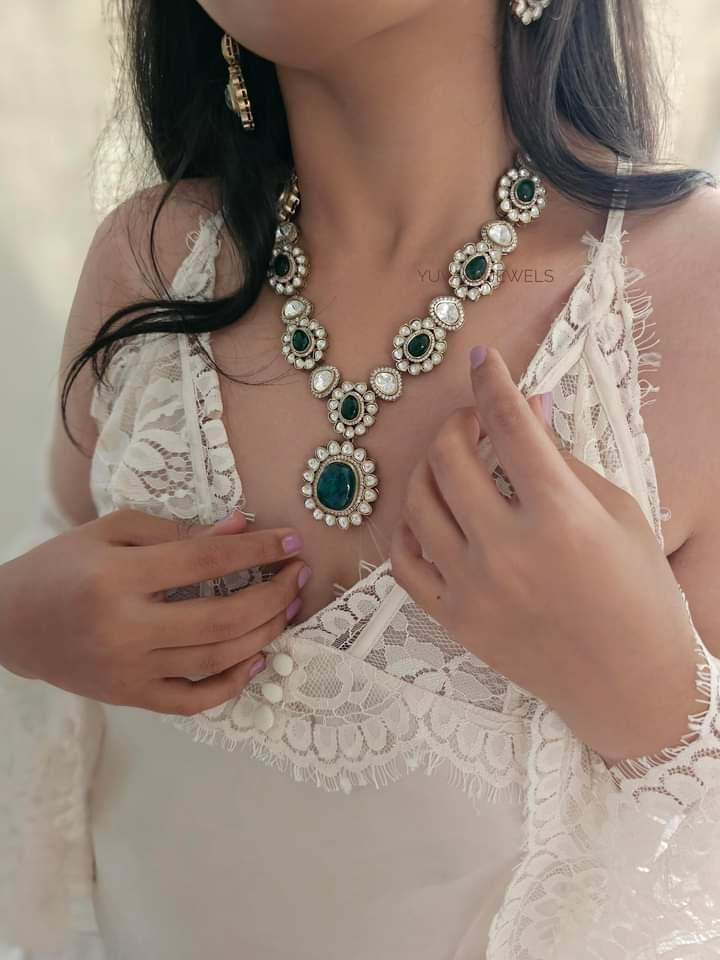 Zenaar Quartz and Polki Necklace