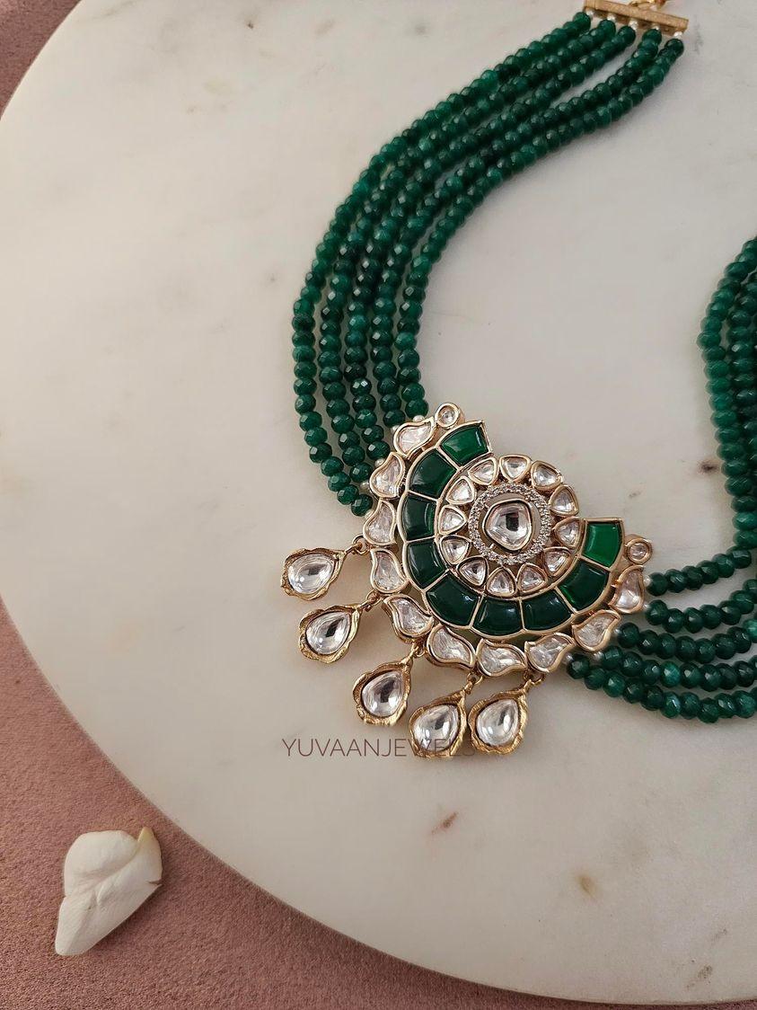 Krish pearl and polki choker - Image 3