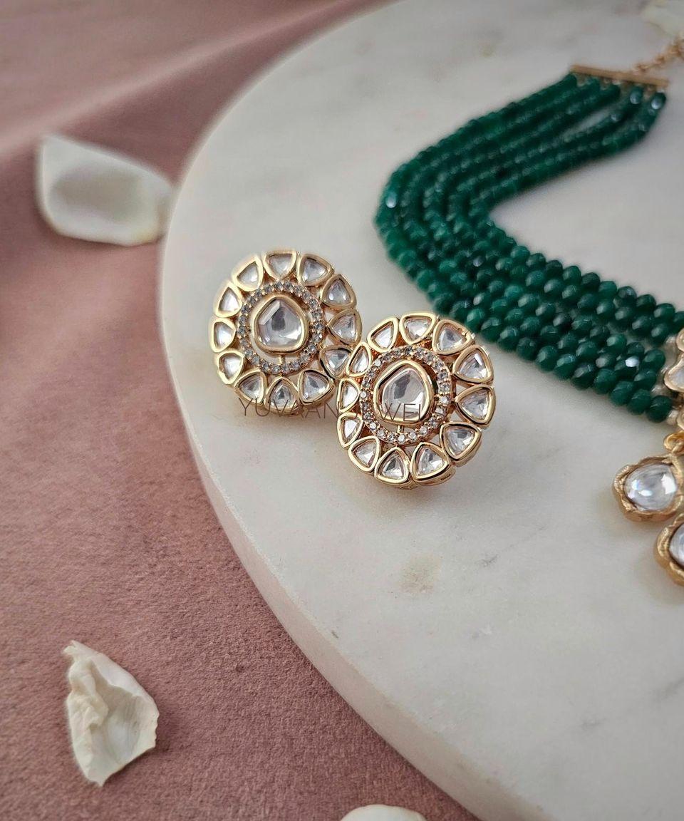 Krish pearl and polki choker - Image 5